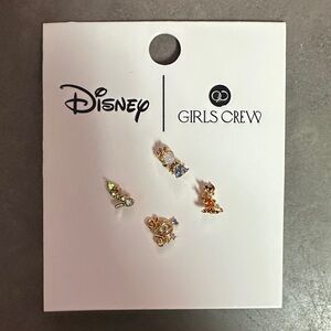 Disney Girls Crew Cinderella Gold Earrings Set